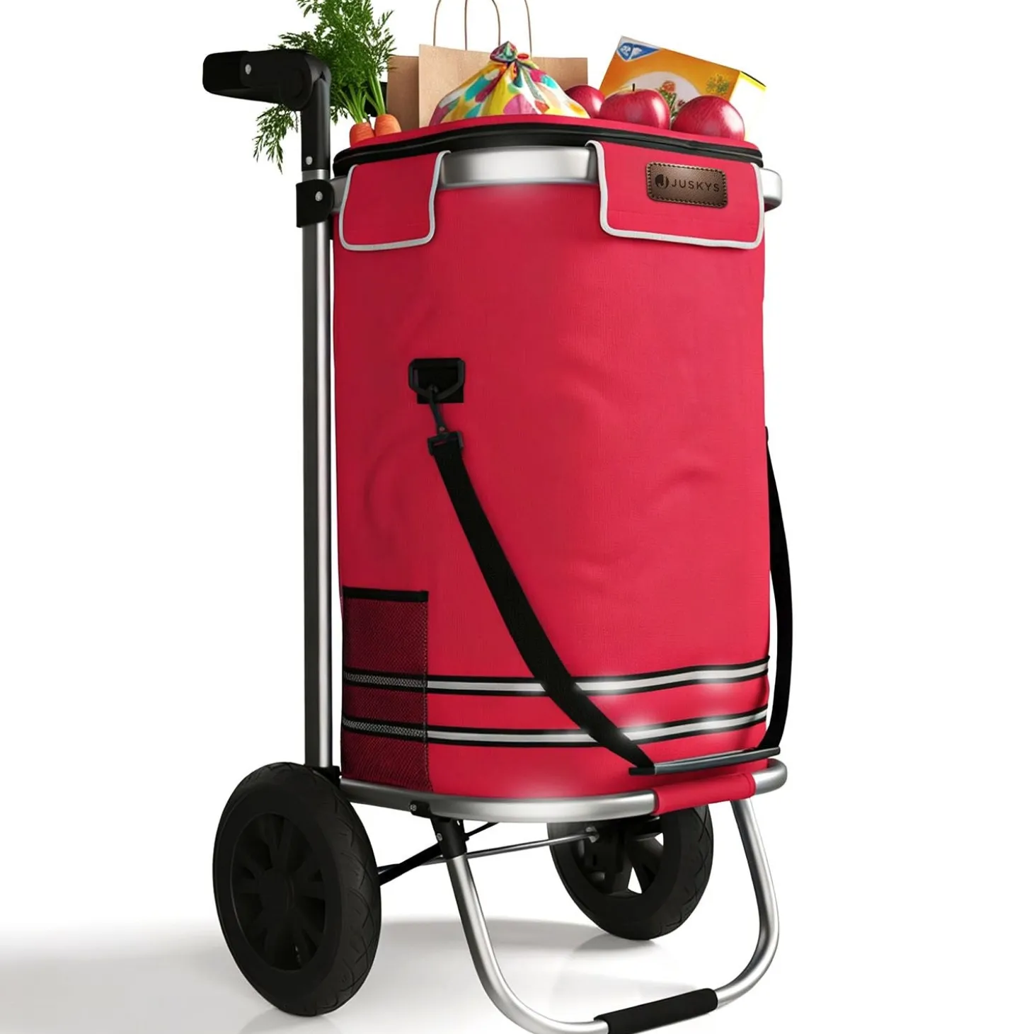 3in1 Einkaufstrolley - 56 L Kapazität Klappbarer Trolley für bequemes Shopping