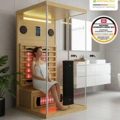 Infrarotkabine Göteborg Infrarotsauna mit Vollspektrumstrahler und LED-Beleuchtung