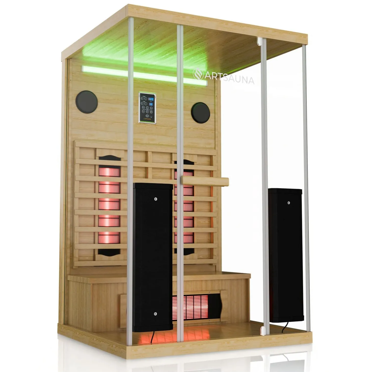 Infrarotkabine Göteborg Infrarotsauna mit Vollspektrumstrahler und LED-Beleuchtung