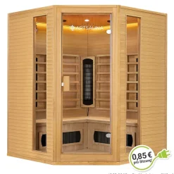 Infrarotkabine Nyborg E150K ↔ 150x150cm ↕ 190cm ⚟ Dual Technologie 유 4 Personen