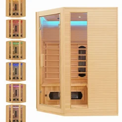 Infrarotkabine Nyborg E150K ↔ 150x150cm ↕ 190cm ⚟ Dual Technologie 유 4 Personen