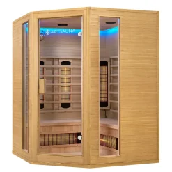 Infrarotkabine Nyborg E150V ↔ 150x150cm ↕ 190cm ⚟ Dual Technologie 유 4 Personen