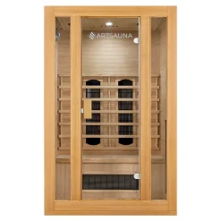 Infrarotkabine Nyborg S120K ↔ 120x105cm ↕ 190cm ⚟ Dual Technologie 유 2 Personen