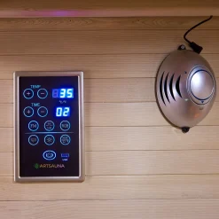 Infrarotkabine Nyborg S120K ↔ 120x105cm ↕ 190cm ⚟ Dual Technologie 유 2 Personen