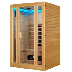 Infrarotkabine Nyborg S120K ↔ 120x105cm ↕ 190cm ⚟ Dual Technologie 유 2 Personen