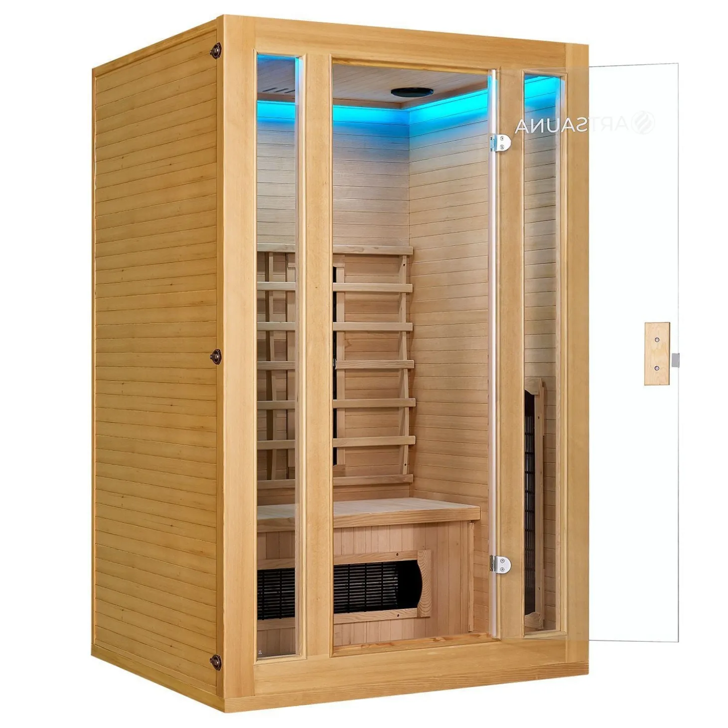 Infrarotkabine Nyborg S120K ↔ 120x105cm ↕ 190cm ⚟ Dual Technologie 유 2 Personen