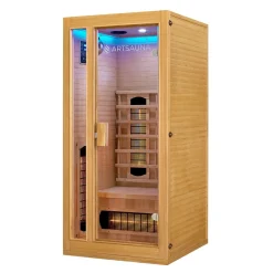 Infrarotkabine Nyborg S90V ↔ 90x90cm ↕ 190cm ⚟ Dual Technologie 유 1 Personen