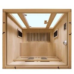 Infrarotkabine Nyborg S120V ↔ 120x105cm ↕ 190cm ⚟ Dual Technologie 유 2 Personen