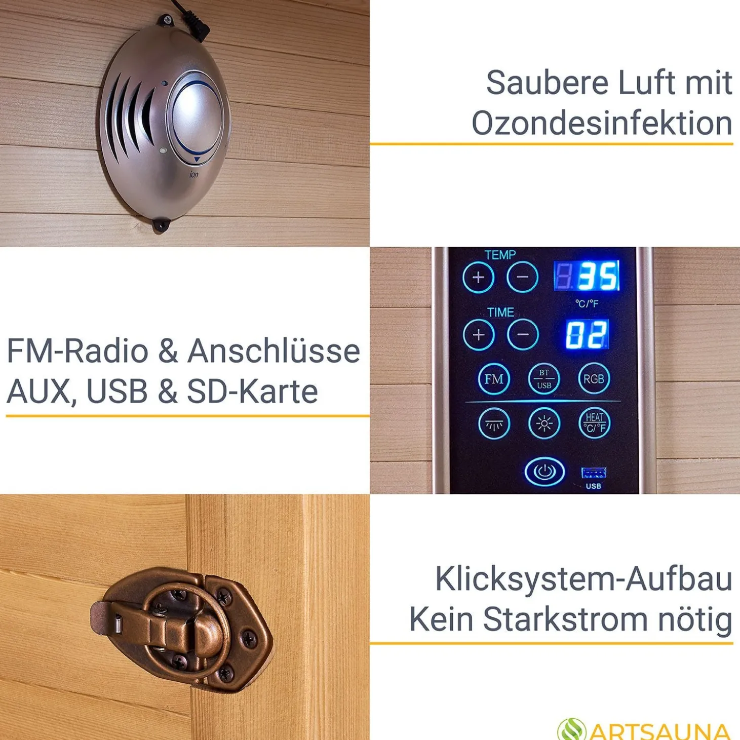 Infrarotkabine Nyborg S120V ↔ 120x105cm ↕ 190cm ⚟ Dual Technologie 유 2 Personen