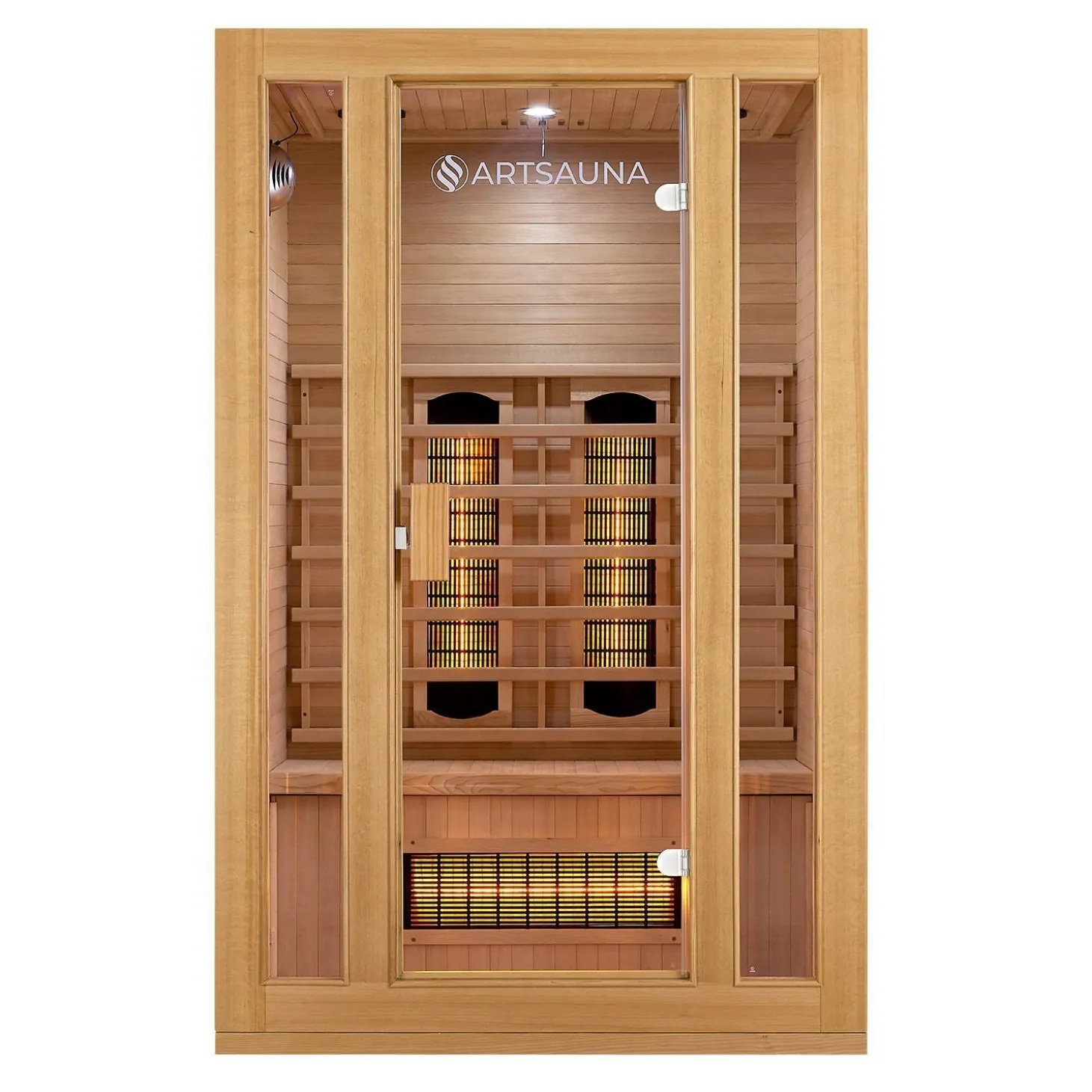 Infrarotkabine Nyborg S120V ↔ 120x105cm ↕ 190cm ⚟ Dual Technologie 유 2 Personen