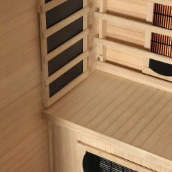Infrarotkabine Oslo mit Triplex-Heizsystem ↔ 120x100cm ↕ 190cm ⚟ Triplex-Heizsystem 유 2 Personen