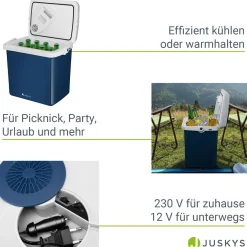 Kühlbox Nordpol Elektrische Kühlbox mit praktischem 12 V und 230 V Anschluss