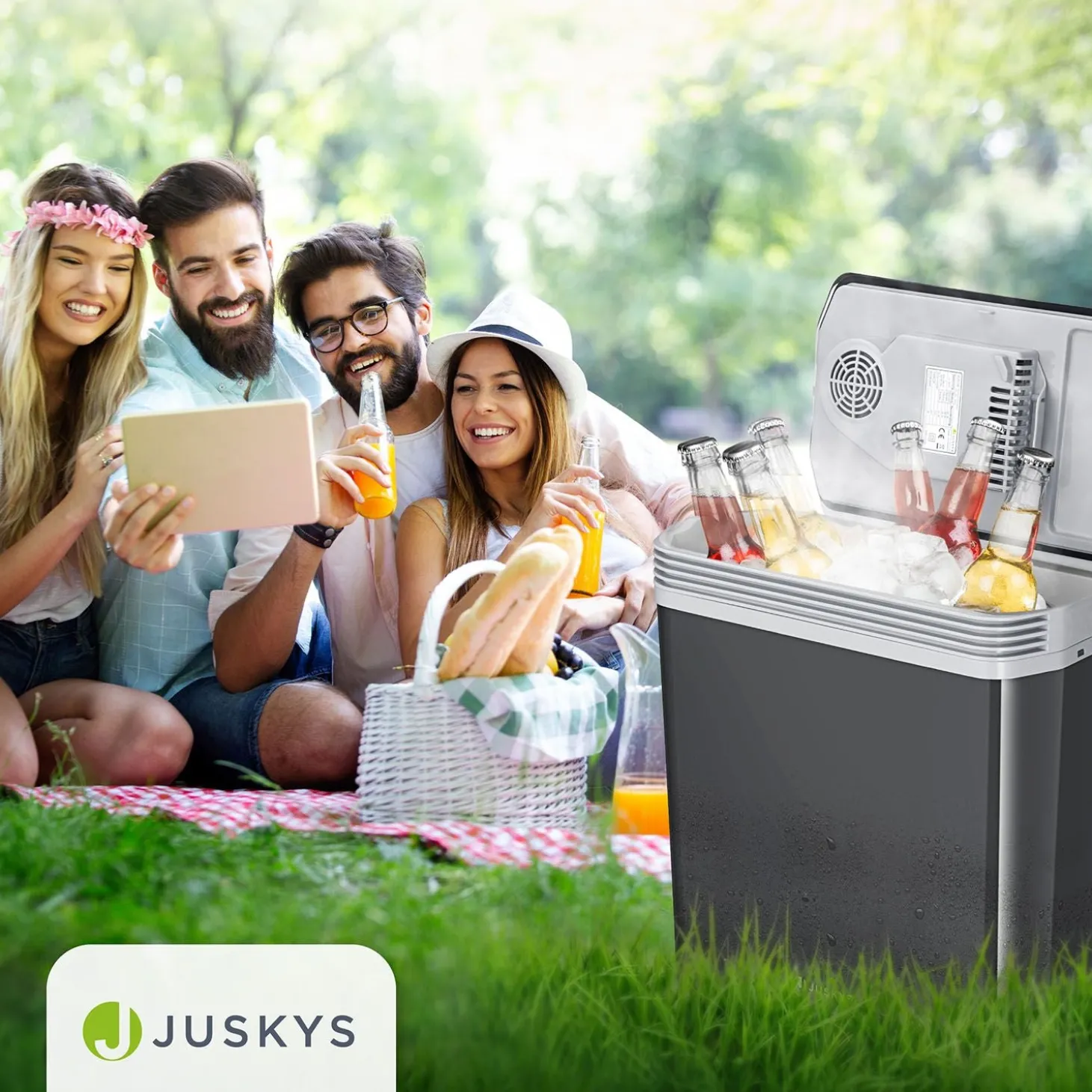 Kühlbox Nordpol Elektrische Kühlbox mit praktischem 12 V und 230 V Anschluss
