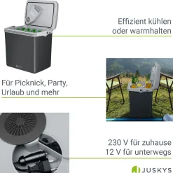 Kühlbox Nordpol Elektrische Kühlbox mit praktischem 12 V und 230 V Anschluss