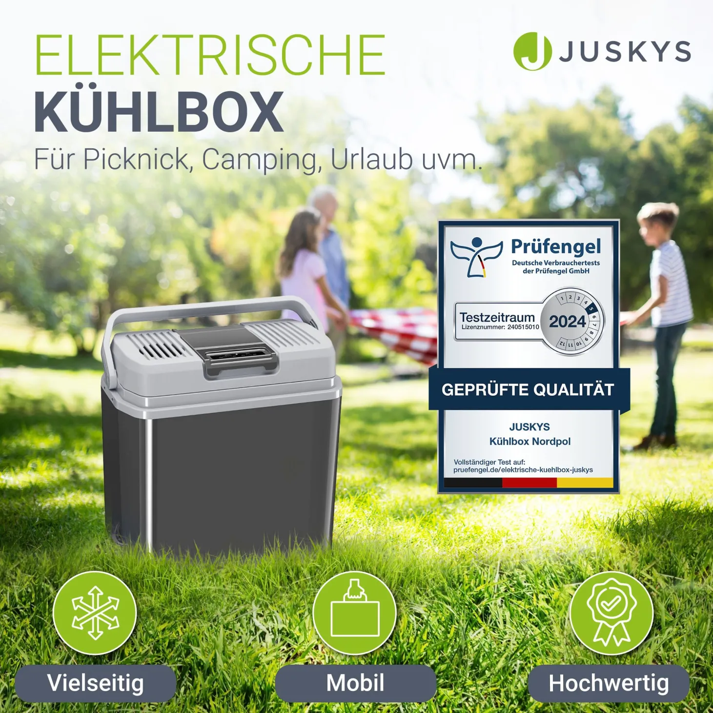 Kühlbox Nordpol Elektrische Kühlbox mit praktischem 12 V und 230 V Anschluss