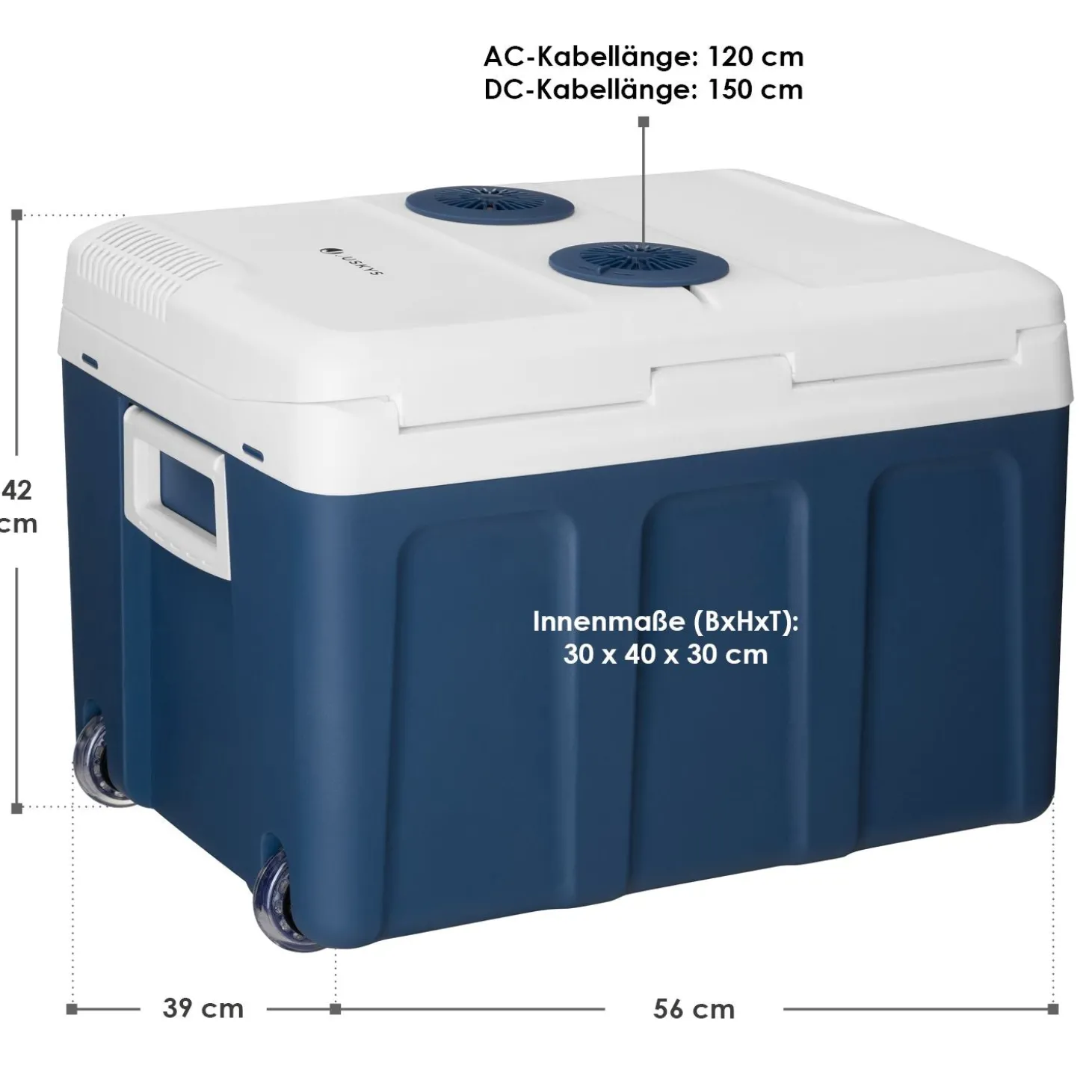 Kühlbox Nordpol Elektrische Kühlbox mit praktischem 12 V und 230 V Anschluss