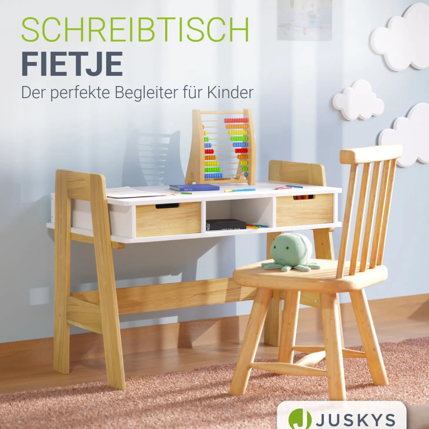 Kinder Schreibtisch Fietje Der perfekte Lernbegleiter: Höhenverstellbar, viel Stauraum