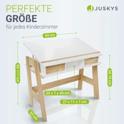 Kinder Schreibtisch Fietje Der perfekte Lernbegleiter: Höhenverstellbar, viel Stauraum