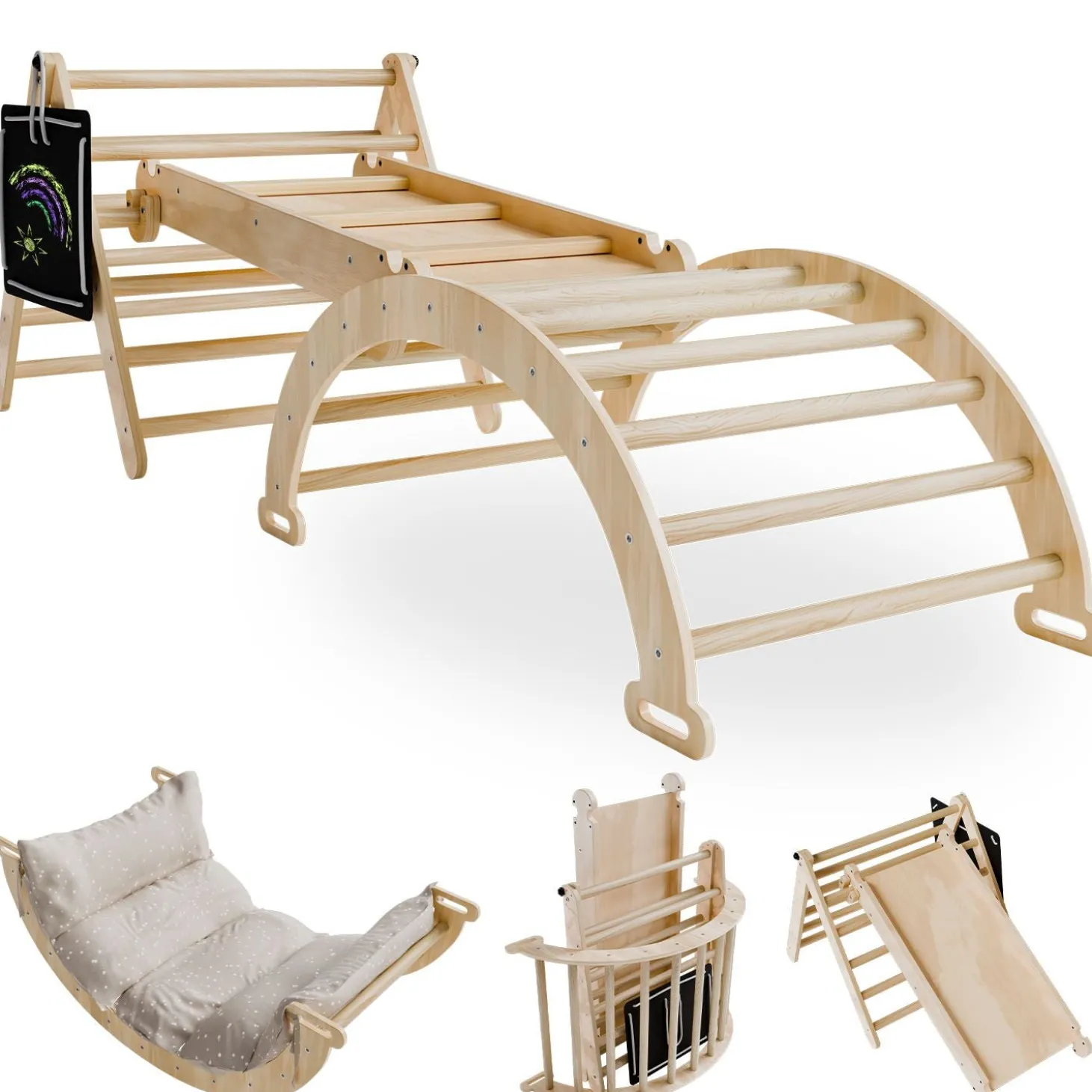 Kletterdreieck Movario Vielseitiges Indoor-Klettergerüst für motorische Förderung