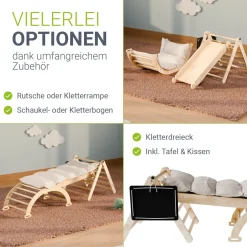Kletterdreieck Movario Vielseitiges Indoor-Klettergerüst für motorische Förderung