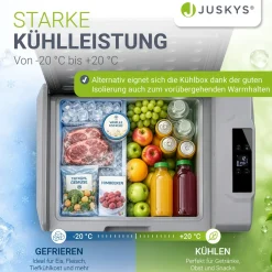 Kompressor Kühlbox Yukon 30l oder 50l mit 12/24 & 230 V Anschluss, App-Steuerung und USB-Ladebuchse