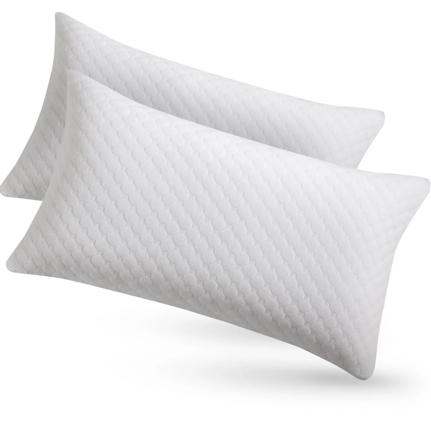 Kopfkissen - 2er Set Bequeme Kissen - atmungsaktiv & hypoallergen