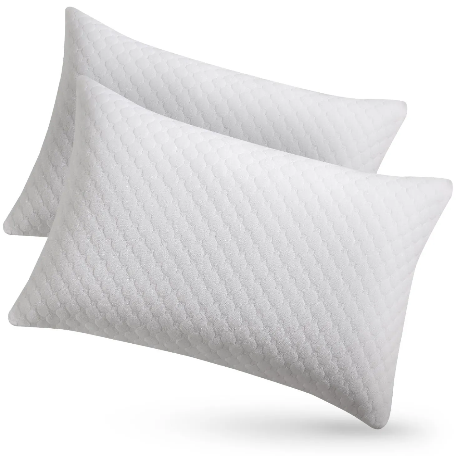 Kopfkissen - 2er Set Bequeme Kissen - atmungsaktiv & hypoallergen