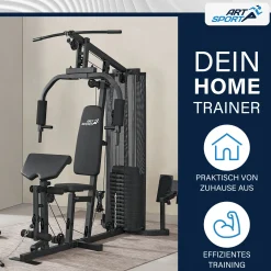 Kraftstation ProfiGym 3000 Ganzkörper Trainingsgerät mit 14 Gewichten bis 77 kg