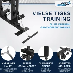 Kraftstation ProfiGym 3000 Ganzkörper Trainingsgerät mit 14 Gewichten bis 77 kg