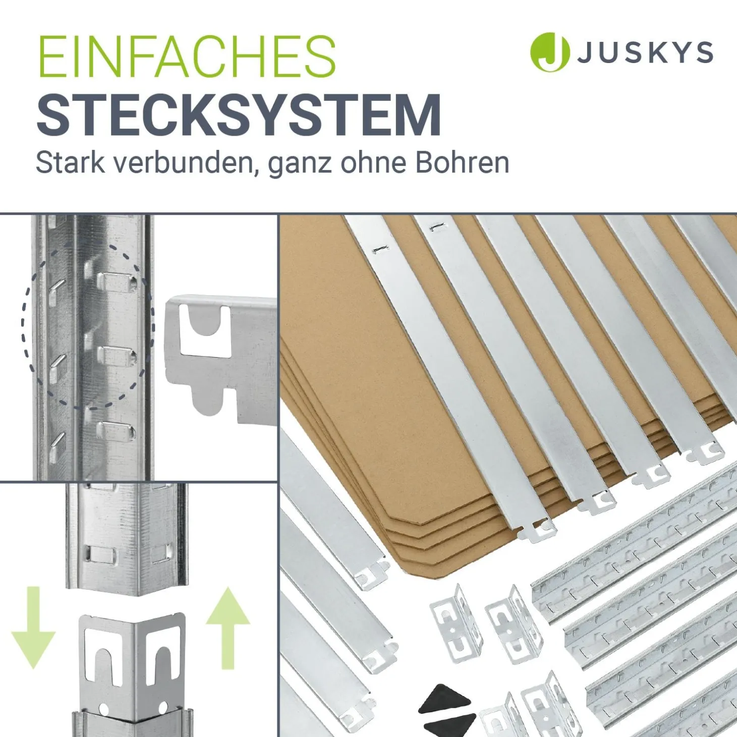 Lagerregal Basic 2er bis 8er Set 180 x 90 x 40 cm Schwerlastregale aus Metall mit Einlegeböden