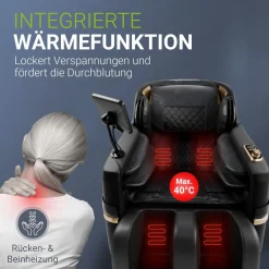 Massagesessel Naxos Mit Ganzkörpermassagefunktion für wohltuende Entspannung