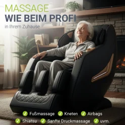 Massagesessel Paros Mit Ganzkörpermassagefunktion für wohltuende Entspannung