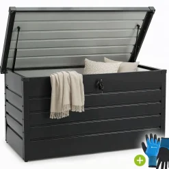 Metall Auflagenbox Limani Wasserdichte Gartenbox zu sicheren Aufbewahrung