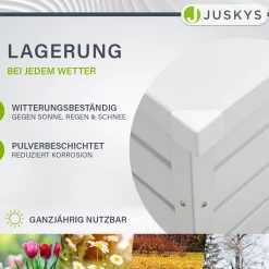 Metall Auflagenbox Limani Wasserdichte Gartenbox zu sicheren Aufbewahrung