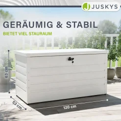 Metall Auflagenbox Limani Wasserdichte Gartenbox zu sicheren Aufbewahrung