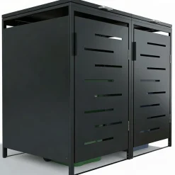 Metall Mülltonnenbox Arel Moderne Gartenbox für 120L bzw. 240L Mülltonnen