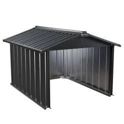 Mähroboter Garage mit Satteldach Rasenmähroboter Garage Stahl 98x89x63 cm