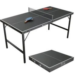 Mini Tischtennisplatte Flexi Tischtennisplatte klein inkl. Netz, Schlägern & 5 Bällen