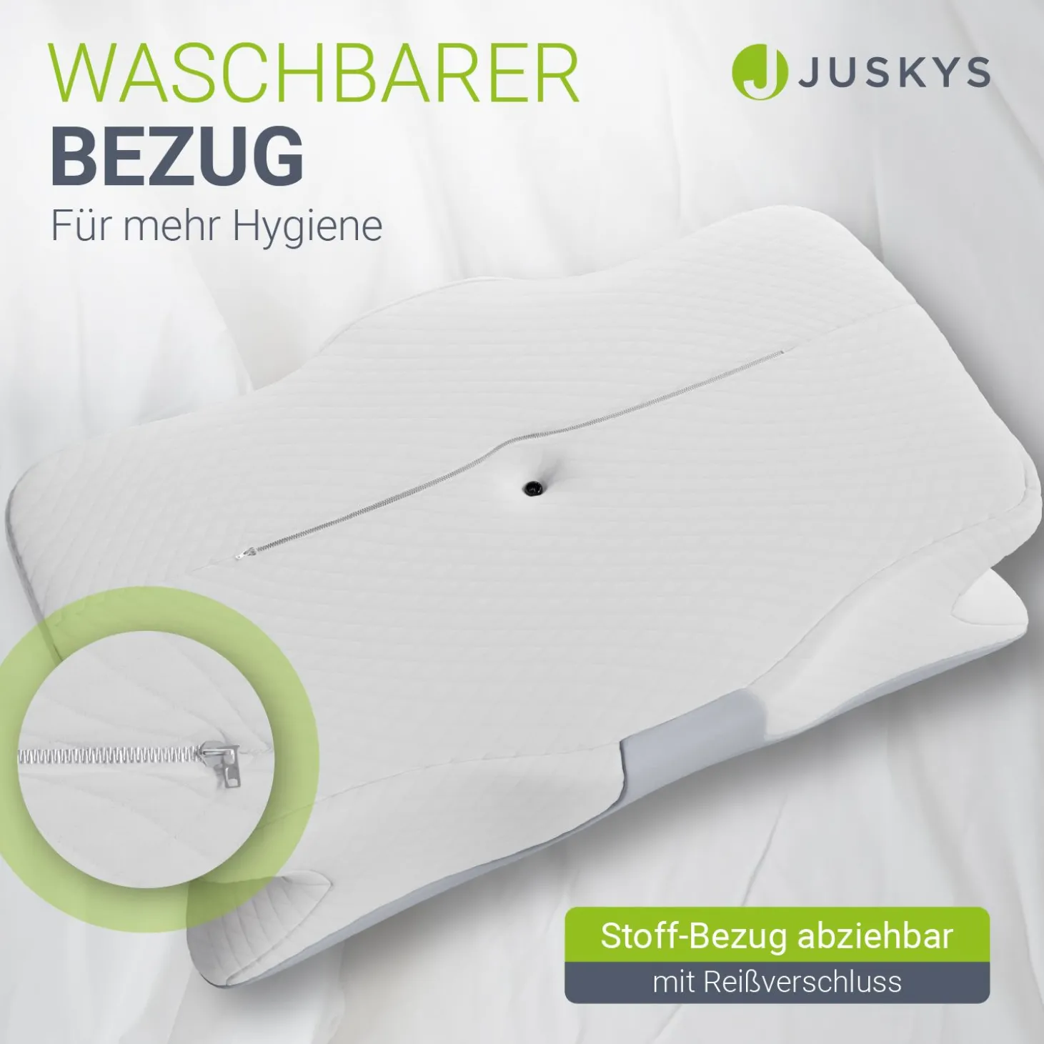Nackenkissen orthopädisch aus Memory Foam Nackenstützkissen gegen Verspannungen & Nackenschmerzen