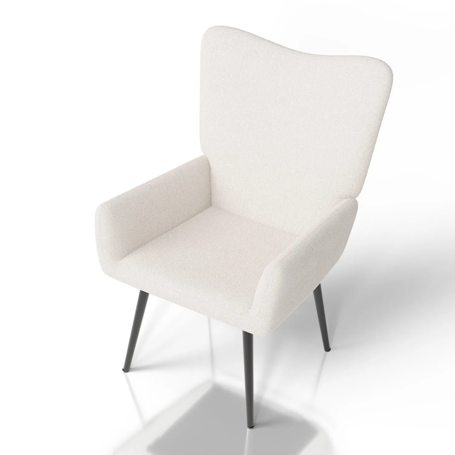 Ohrensessel mit optionalem Hocker Odense Relaxsessel beige oder grau im skandinavischen Design