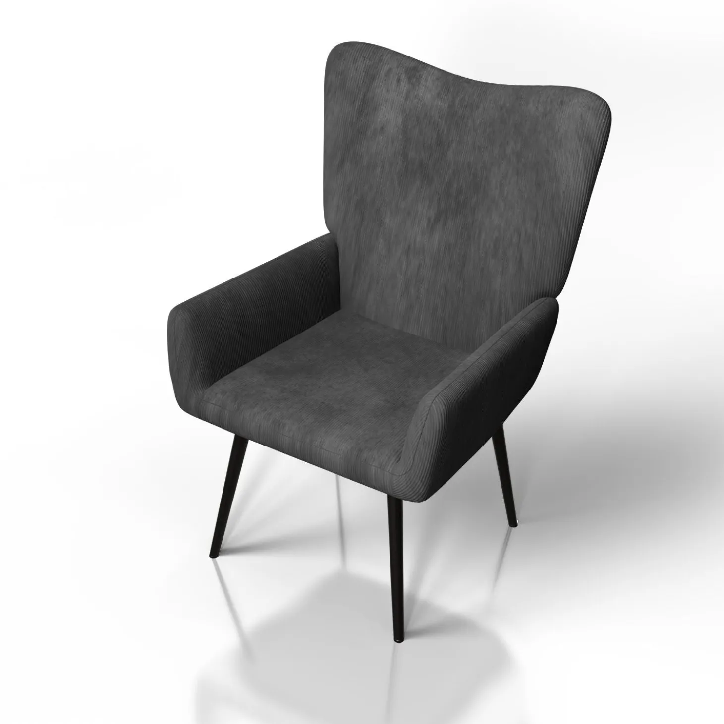 Ohrensessel mit optionalem Hocker Odense Relaxsessel beige oder grau im skandinavischen Design