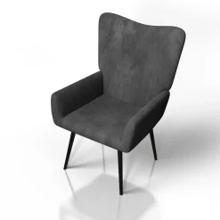 Ohrensessel mit optionalem Hocker Odense Relaxsessel beige oder grau im skandinavischen Design