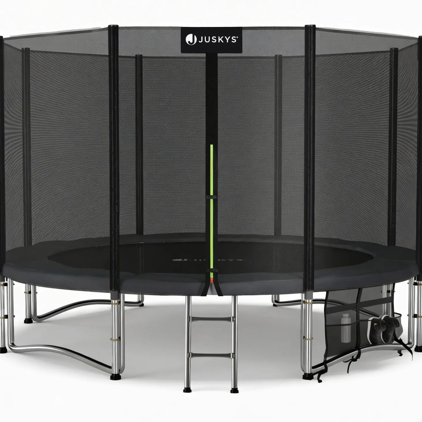 Outdoor Trampolin JumpMaster Gartentrampolin rund für Kinder mit Sicherheitsnetz