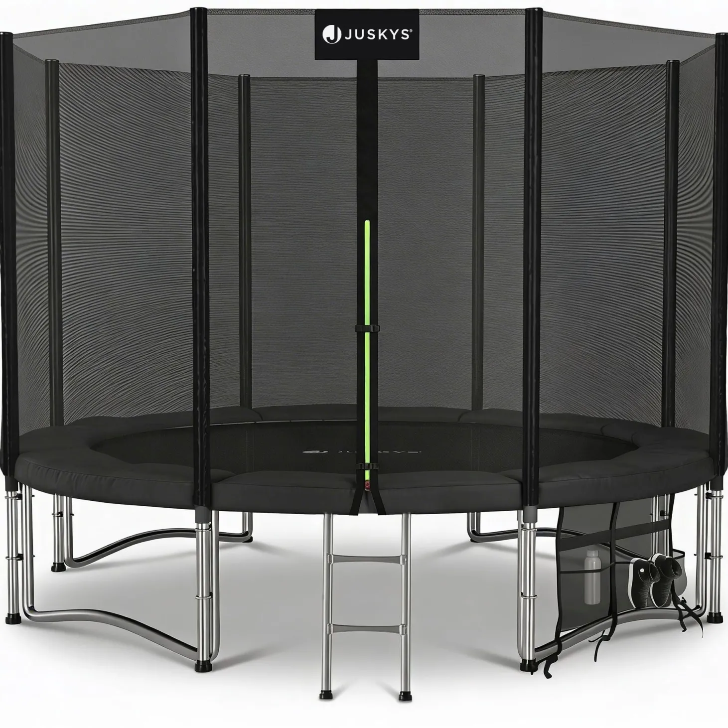 Outdoor Trampolin JumpMaster Gartentrampolin rund für Kinder mit Sicherheitsnetz
