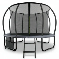 Outdoor Trampolin SkyBounce Stabiles Gartentrampolin mit Sicherheitsnetz und Randabdeckung