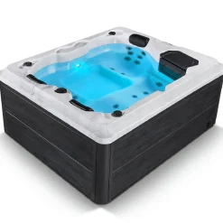 Outdoor Whirlpool Oasis Beheizbar, mit LED Farblicht, Massagedüsen, UV-Sterilisator & Filtersystem