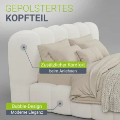 Polsterbett Catania Stilvolles Design, hoher Komfort, langlebige Konstruktion