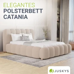 Polsterbett Catania Stilvolles Design, hoher Komfort, langlebige Konstruktion