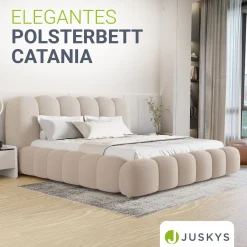 Polsterbett Catania Stilvolles Design, hoher Komfort, langlebige Konstruktion
