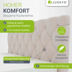 Polsterbett Nizza Bett mit Stauraum & weichem Samt-Bezug